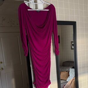 H&M Fuchsia Long Sleeve Dress